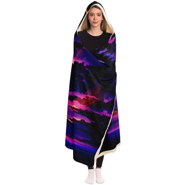 Evangelion Angel Sky Hooded Blanket Official Evangelion Merch