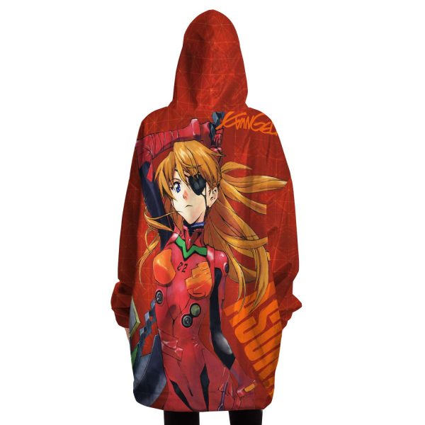 New Evangelion Asuka Political Snug Hoodie Official Evangelion Merch