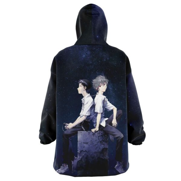 Evangelion Kaworu Nagisa & Shinji Ikari Snug Hoodie Official Evangelion Merch