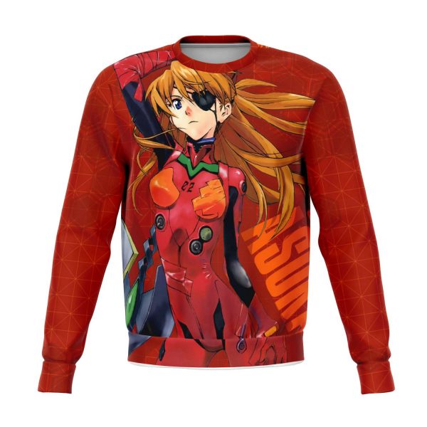 New Evangelion Asuka Political Lady Sweatshirt Official Evangelion Merch