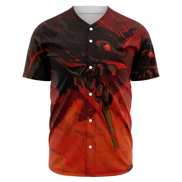 Evangelion Red Black Nigh Baseball Jersey Official Evangelion Merch