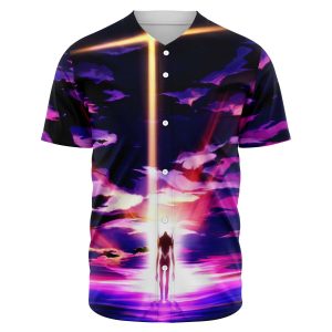 Evangelion Angel Sky Baseball Jersey Official Evangelion Merch