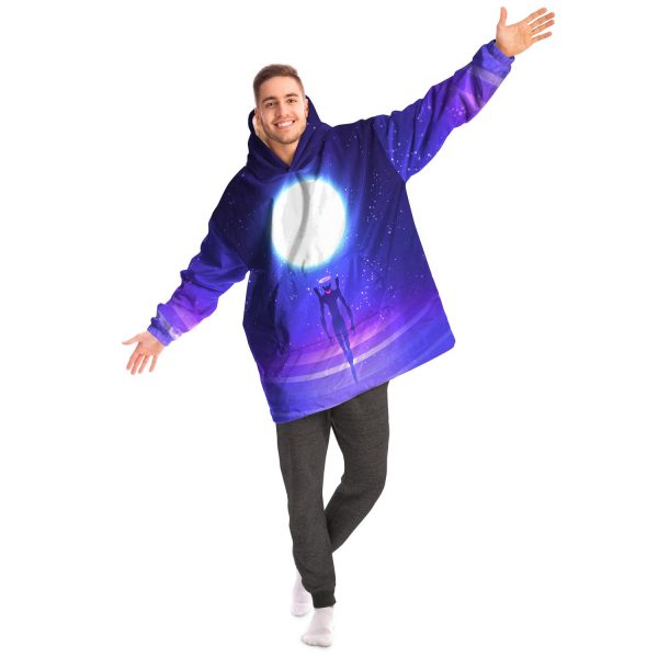 Evangelion Angel Moon Night 3D Snug Hoodie Official Evangelion Merch
