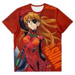 New Evangelion Asuka Political Lady T-shirt Official Evangelion Merch