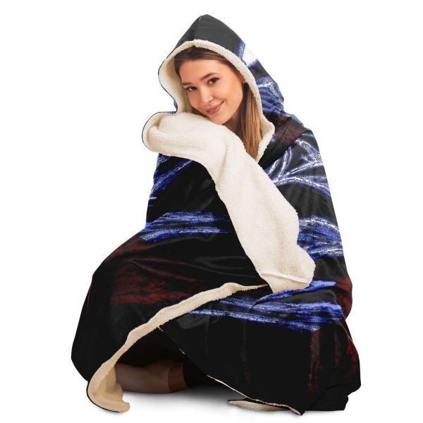 Evangelion Angel Night 3D Hooded Blanket Official Evangelion Merch