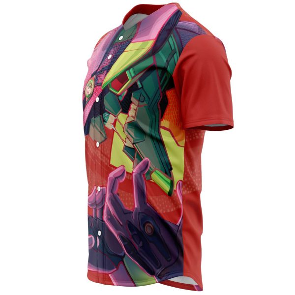 Evangelion Unit-01 Face 3D Baseball Jersey Official Evangelion Merch