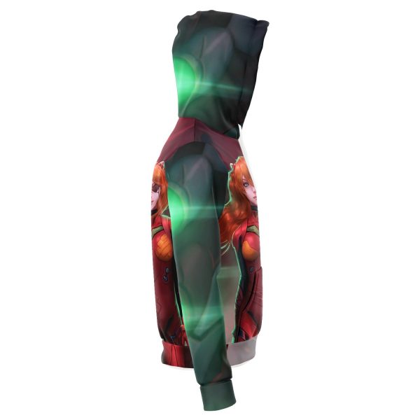 Evangelion Asuka Political 3D Hoodie Official Evangelion Merch