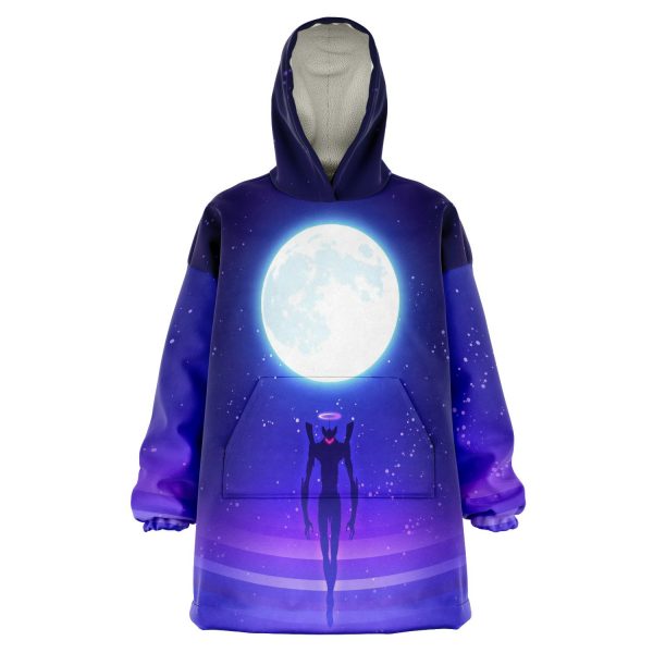 Evangelion Angel Moon Night 3D Snug Hoodie Official Evangelion Merch