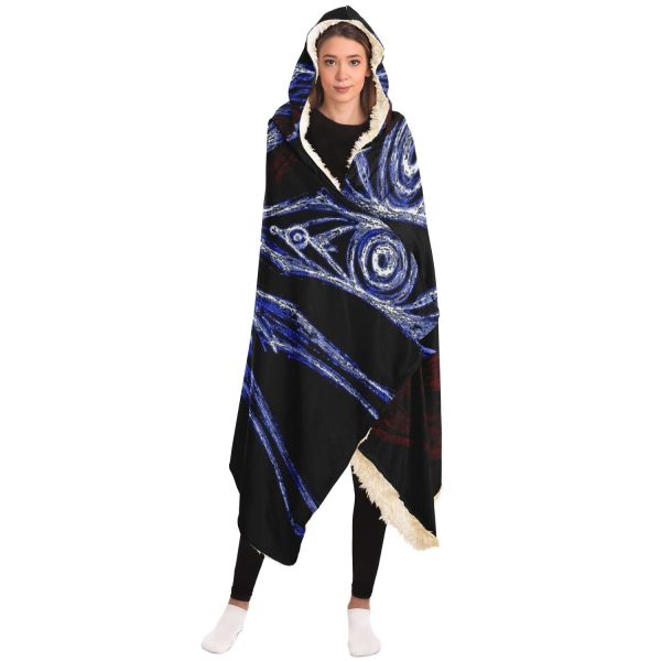 Evangelion Angel Night 3D Hooded Blanket Official Evangelion Merch