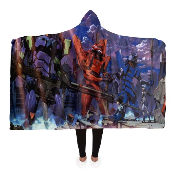 Evangelion Hooded Blanket New E101 Official Evangelion Merch