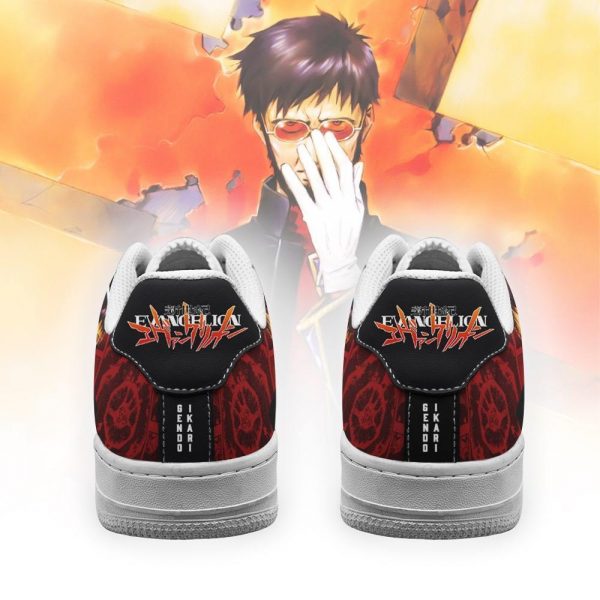 evangelion gendo ikari air force sneakers neon genesis evangelion shoes gearanime 3 - Evangelion Merch