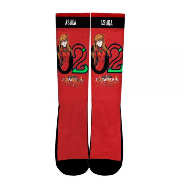 Neon Genesis Evangelion Asuka Unit-02 Socks Official Evangelion Merch