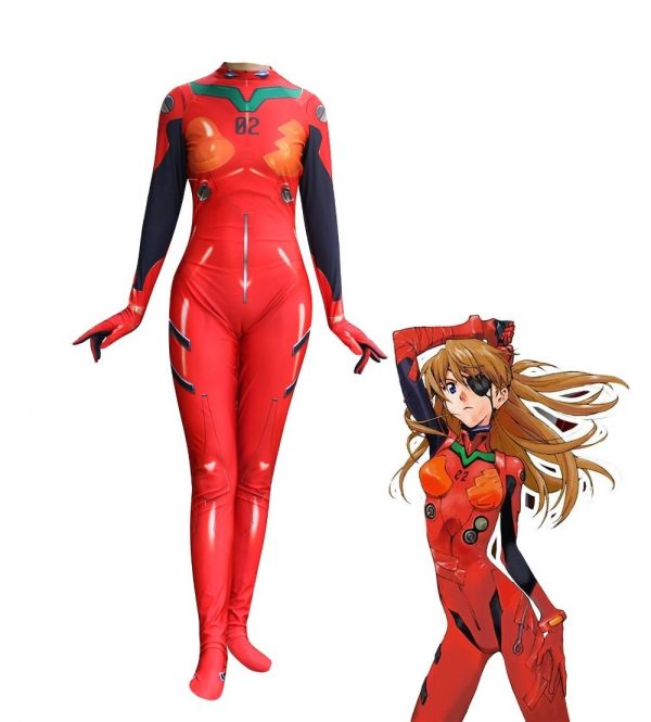 Evangelion Asuka Bodysuit Cosplay Costumes Official Evangelion Merch