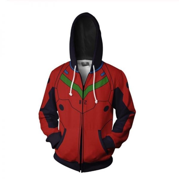 Evangelion Asuka Langley Zipper Jacket Official Evangelion Merch