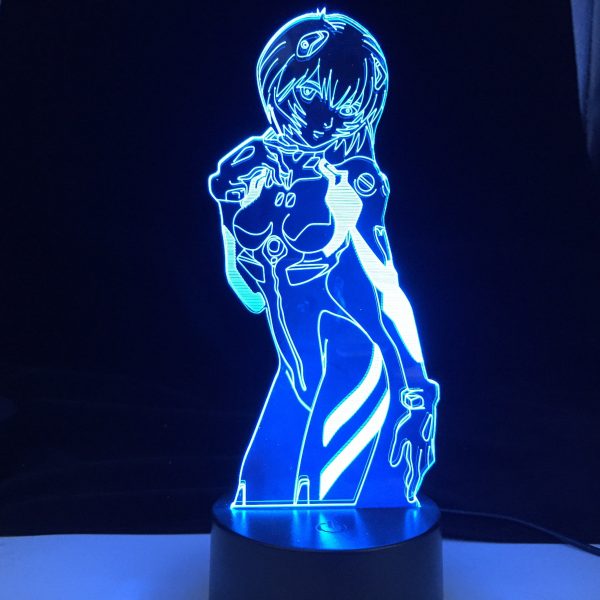 Evangelion Rei Ayanami 3D Lamp Official Evangelion Merch