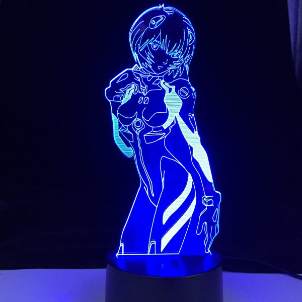 Evangelion Rei Ayanami 3D Lamp Official Evangelion Merch
