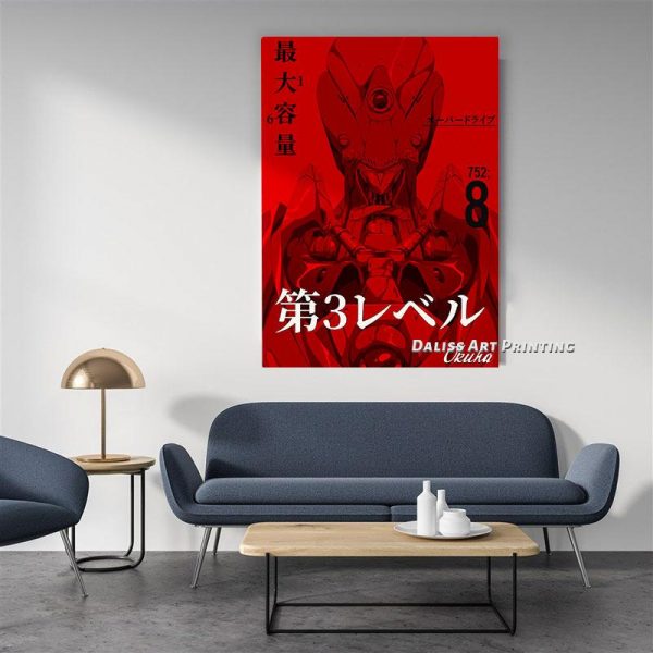 Anime Evangelion Asuka Wall Art Official Evangelion Merch