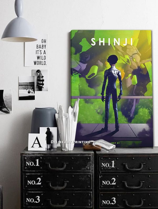 Evangelion Shinji Wall Art Official Evangelion Merch