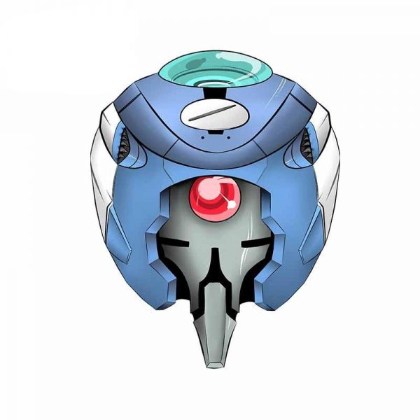 13cm x 10.1cm Evangelion Helmet Avatar Car Stickers Official Evangelion Merch