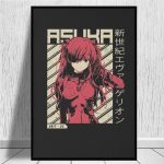 Evangelion - Asuka Poster Canvas Paintings For Home Decor Official Evangelion Merch