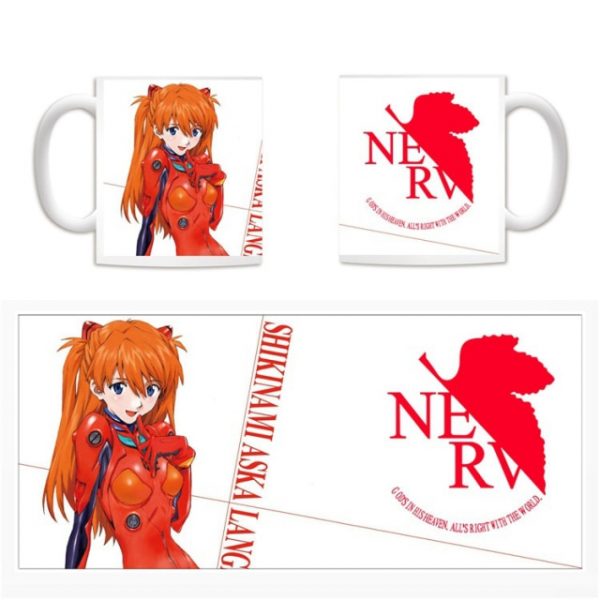 Anime Neon gensis Evagenlion Ayanami Rei Asuka Mari Beautiful Ceramic Mug Water Cup Cup 1.jpg 640x640 1 - Evangelion Merch