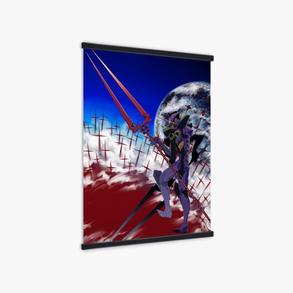 Decoration Picture Animation Evangelion Unit 01 Machine Anime Poster Print Painting Framed Canvas Wall Art Cartoon 1 - Evangelion Merch