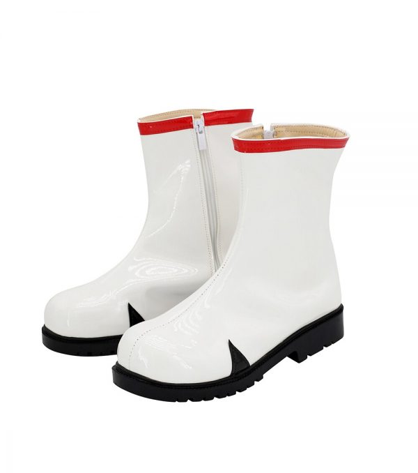 EVA Rei Ayanami Cosplay Boots White Leather Shoes Custom Made Any Size 3 - Evangelion Merch