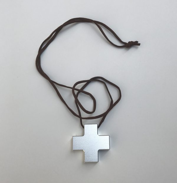 JP Anime Shin Seiki EVA Katsuragi Misato Cosplay Cross Pendant Metal Alloy Necklace - Evangelion Merch