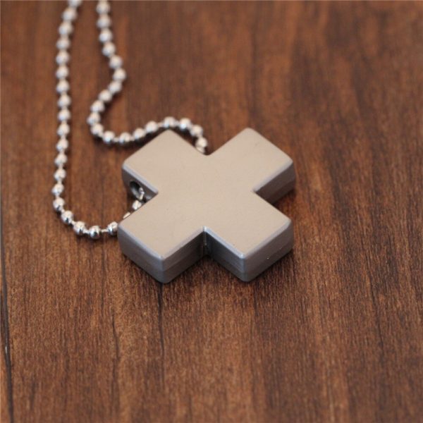 New Stainless Steel Necklace for Women Men Jesus Crystal Cross Pendant Necklaces Gold Silver Cross Fashion 1 - Evangelion Merch
