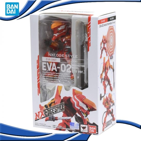 Original TAMASHII NATIONS BANDAI NX 0041 EVA 02 Ver Anime Evangelion SHF Robot Model Kids Action - Evangelion Merch