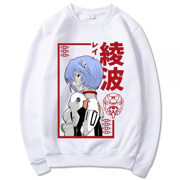 Rei Ayanami Japanese Anime Casual Crewneck Sweatshirts Men s Manga Hipster Sweatshirt Unisex Oversized Sweatshirt Homme 1 - Evangelion Merch