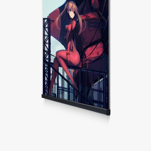 Evangelion Unit 02 Machine Asuka Japan Manga Girls Poster Wall Art Print Canvas Painting Anime Picture 3 - Evangelion Merch