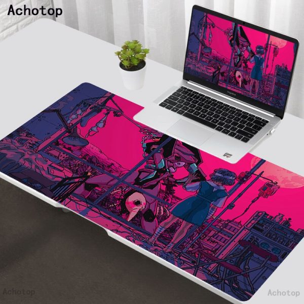 Evangelion Merch: Rei Ayanami With Unit 08 Mouse Pad | Evangelion Merch