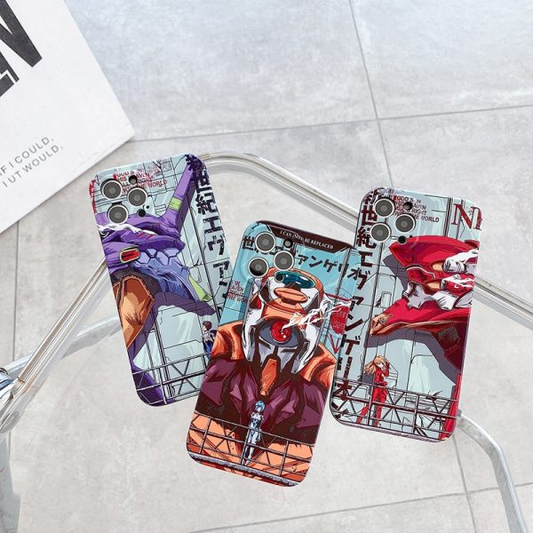 Luxury Japan Evangelion Phone Case for Iphone 12 11 Pro X S Max XR 6 7 - Evangelion Merch