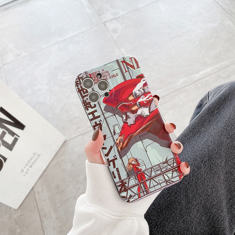 Evangelion Phone Case - Japanese Anime Back Cover Case For iPhone