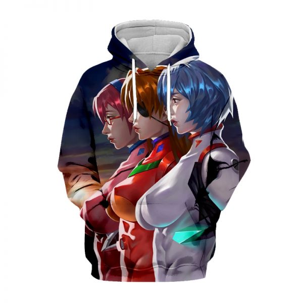 3D Printed Evangelion Hooded Sweatshirt - Evangelion Hoodie