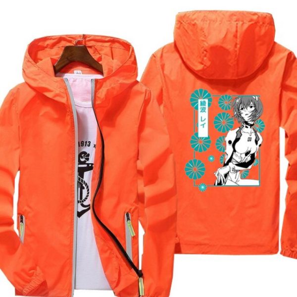 Eva 01 Evangelion Manga Jacket Spring Autumn reflective zipper Windbreaker waterproof Jackets men street Hooded thin 6.jpg 640x640 6 - Evangelion Merch