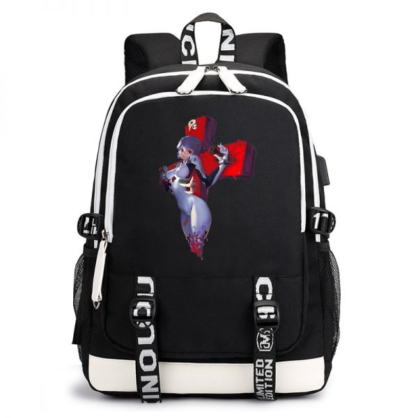 Evangelion printed USB backpack men and women travel backpack large capacity youth school bag student school - Evangelion Merch