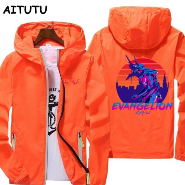Jacket spring autumn fashion print top men s casual Eva 01 Evangelion Manga zipper jacket men 6.jpg 640x640 6 - Evangelion Merch