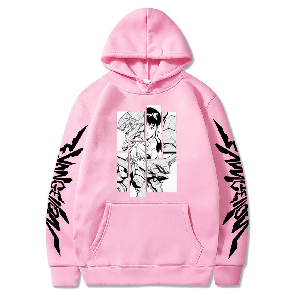 Anime Evangelion Hoodie - Unisex Printed Hip Hop Streetwear Casual Clothes  | Evangelion Merch