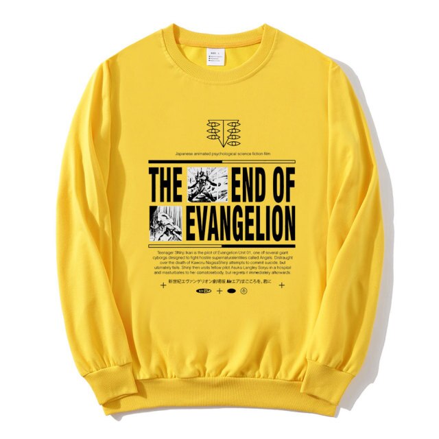 Evangelion Sweatshirt - Anime The End of Evangelion Fashion
