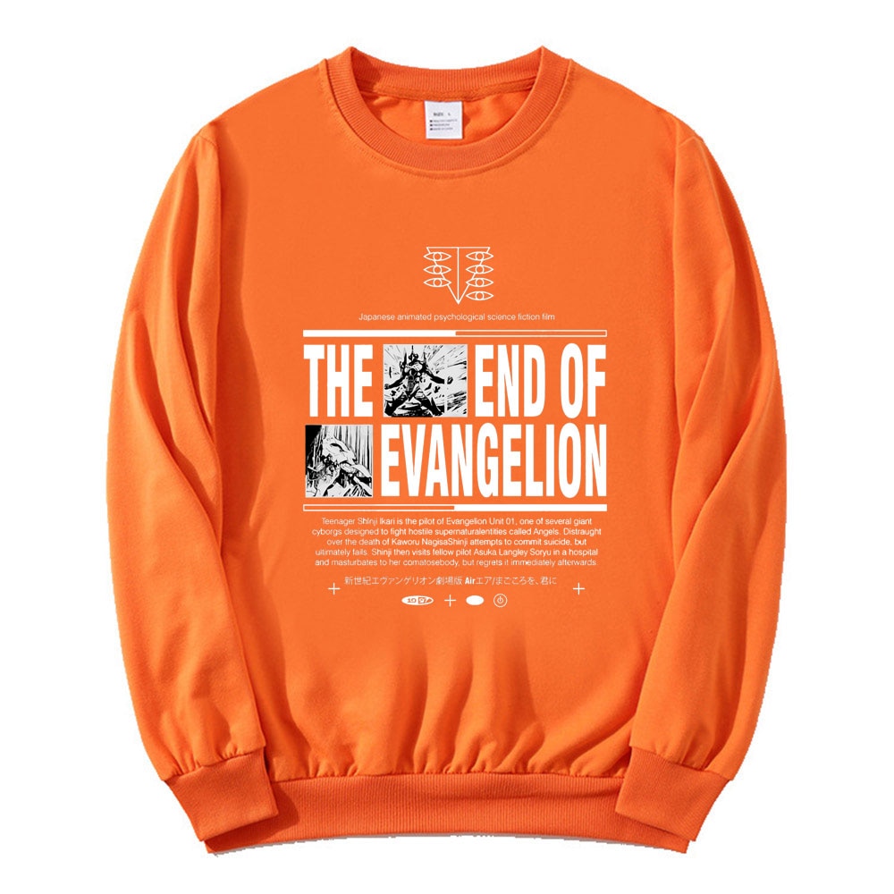 Evangelion Sweatshirt - Anime The End of Evangelion Fashion
