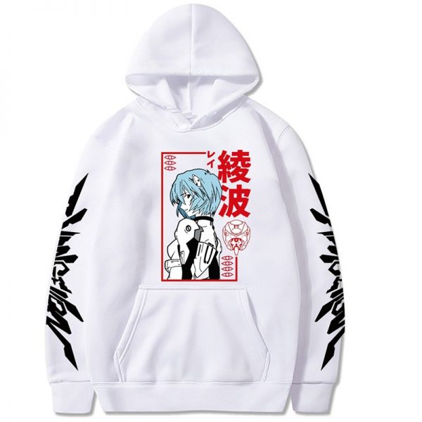 Japan Anime Rei Ayanami Evangelion Funny Hoodie Long Sleeve Men s Comics Unisex Streetwear Pullover Men 1 - Evangelion Merch