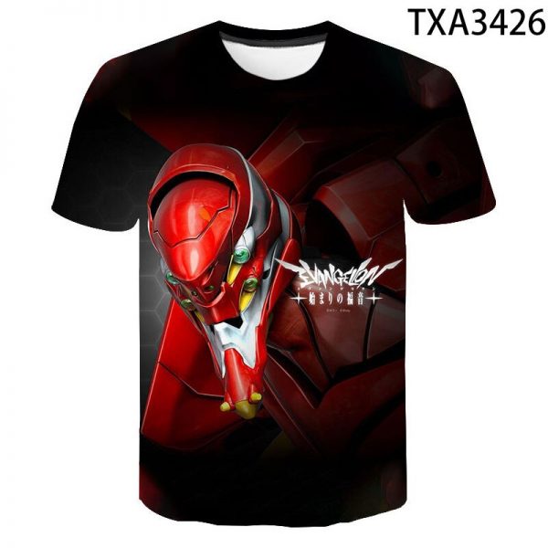 2021 Hot Sale Nerv Evangelion 3D Printed T shirt Unisex Fashion Popular Casual Harajuku Short Sleeve 4 - Evangelion Merch
