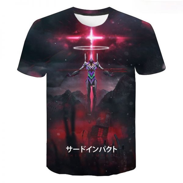 2021 Hot Sale Nerv Evangelion 3D Printed T shirt Unisex Fashion Popular Casual Harajuku Short Sleeve - Evangelion Merch