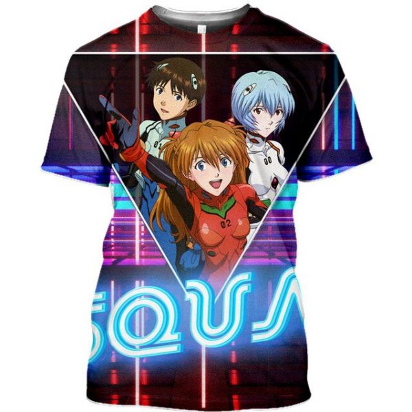 NEW Animated Evangelion T Shirt Casual Top Univers Fashion Men s Collar Shirts Streetwear Funny Gundam 9.jpg 640x640 9 - Evangelion Merch