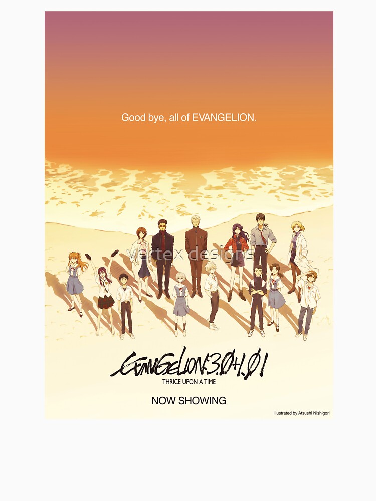 Evangelion Shirt - Goodbye Thrice Upon a Time Classic T-shirt 3 - Evangelion Merch Evangelion Shirt - Goodbye Thrice Upon a Time Classic T-shirt - Image 3