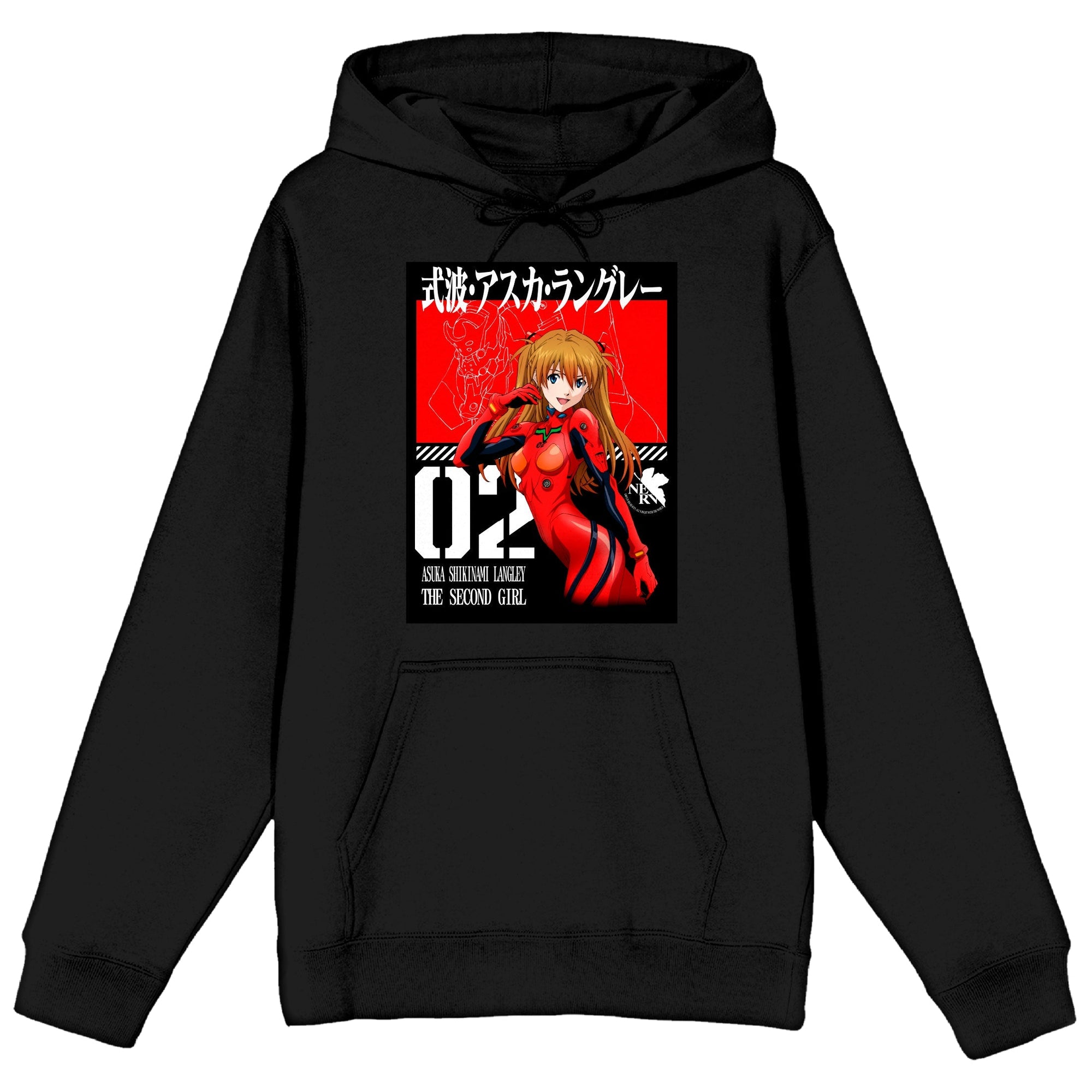 bioworld hoodies outerwear neon genesis evangelion asuka langley shikinami hoodie - Evangelion Merch