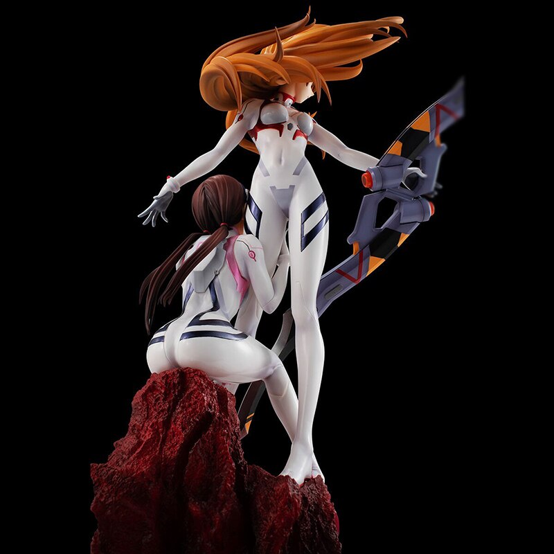 25cm Anime NEON GENESIS EVANGELION Figures EVA Mari Makinami Illustrious Asuka Langley Soryu Action Figure PVC 3 - Evangelion Merch