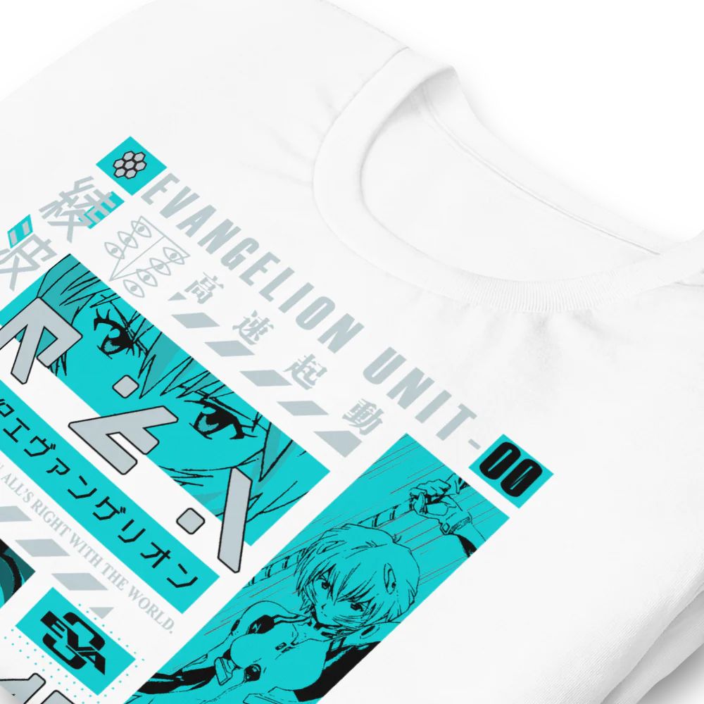 Evangelion T-shirts – REI Evangelion Unit 00 Classic T-shirt 3 - Evangelion Merch Evangelion T-shirts – REI Evangelion Unit 00 Classic T-shirt - Image 3